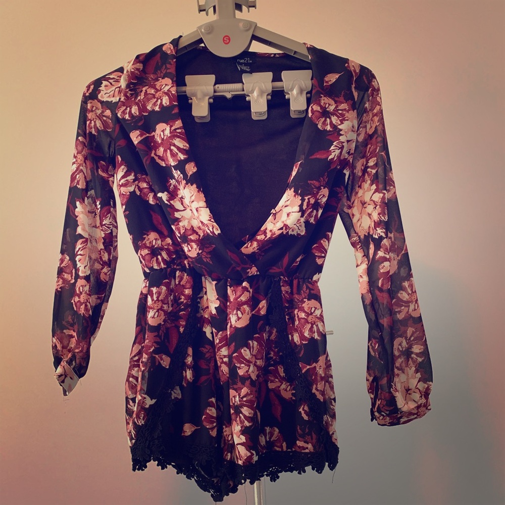 Short suit. With a sexy long V NECk